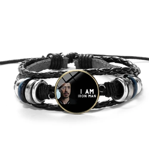Style 8 SIAN Железный человек сердце Tony Stark кожаный браслет дуговой реактор Веревка Браслеты эндмейд квантовое царство сувенир для мужчин и женщин - Окраска металла: Style 8