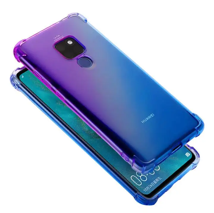 Прозрачная силиконовая Мягкая задняя крышка Huawei Mate 20 Nature Discoloration для 30 pro lite 20X Case