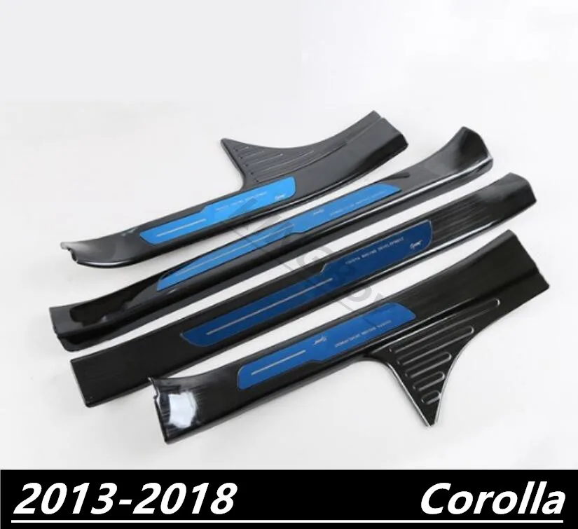 6 Защита порога автомобиля для toyota corolla 2013- автомобильный Стайлинг - Цвет: 6