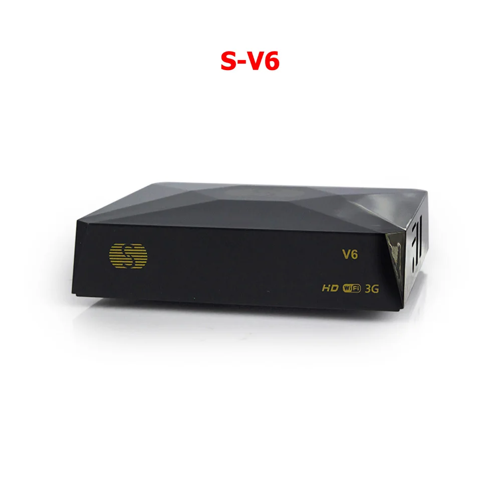 [Подлинный] S-V6 Мини HD DVB-S2 спутниковый ресивер V6 Поддержка карты обмена Newcamd xtream колесо ТВ youtube USB Wifi бисс ключ - Цвет: only machine