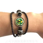 Браслет с символом священной геометрии антахарана, регулируемый кожаный браслет для женщин и мужчин, чакра, медитация, модные украшения в подарок