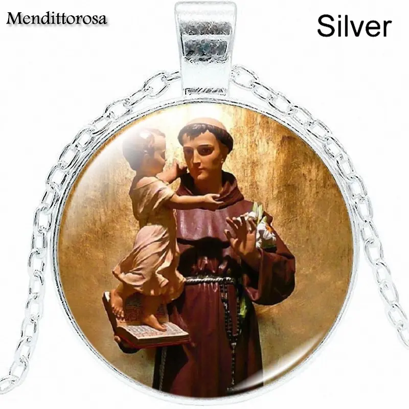 Ей глянцевое ожерелье в стиле Святого Энтони лучший праздничный подарок для