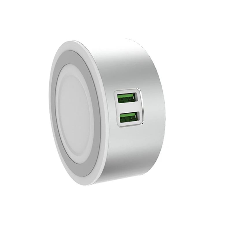 Зарядная станция с 2 USB портами и светодиодной подсветкой|Зарядные устройства для