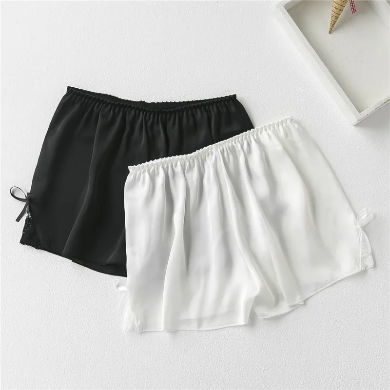 Летние кружевные шелковые и Сатиновые базовые шорты для девочек больших