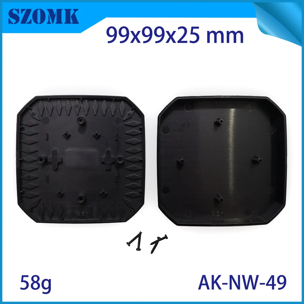 4 abs 99*99*25 мм пластиковая сетевая коробка электроники проект коробка pcb корпус для wifi Маршрутизатор Корпус шкаф настенное крепление