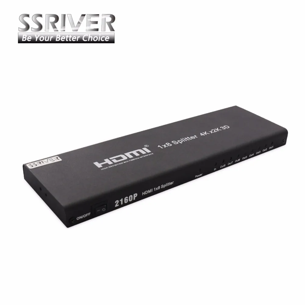 SSRIVER 5 шт./лот 4 K HDMI 1x2 1x4 1x8 2160 P сплиттер full HD 1080 усилитель коммутатор адаптер