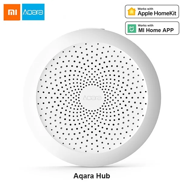 Aqara gateway Hub Xiaomi Aqara, комплекты для умного дома, шлюз, концентратор, датчик двери, окна, человеческое тело, беспроводной переключатель, датчик влажности, датчик воды для Apple, домашний комплект - Цвет: Aqara gateway Hub