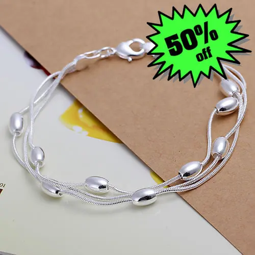 GSSPH236/ 925 silver bracelet fashion jewelry trendy chain wholesale Nickle free antiallergic factory price | Украшения и