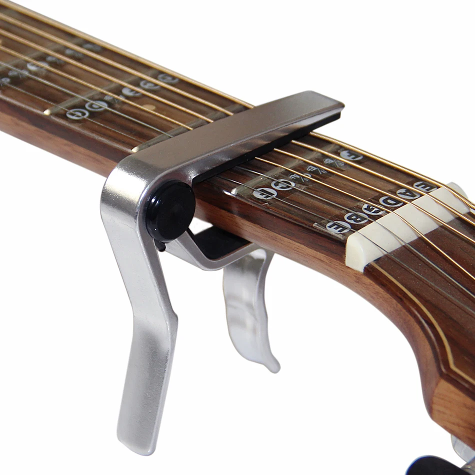 

Electric Acoustic Guitar Capo Bass Violin Ukulele Capo Single-handed Tune Clamp Trigger Material Metal Music Gifts