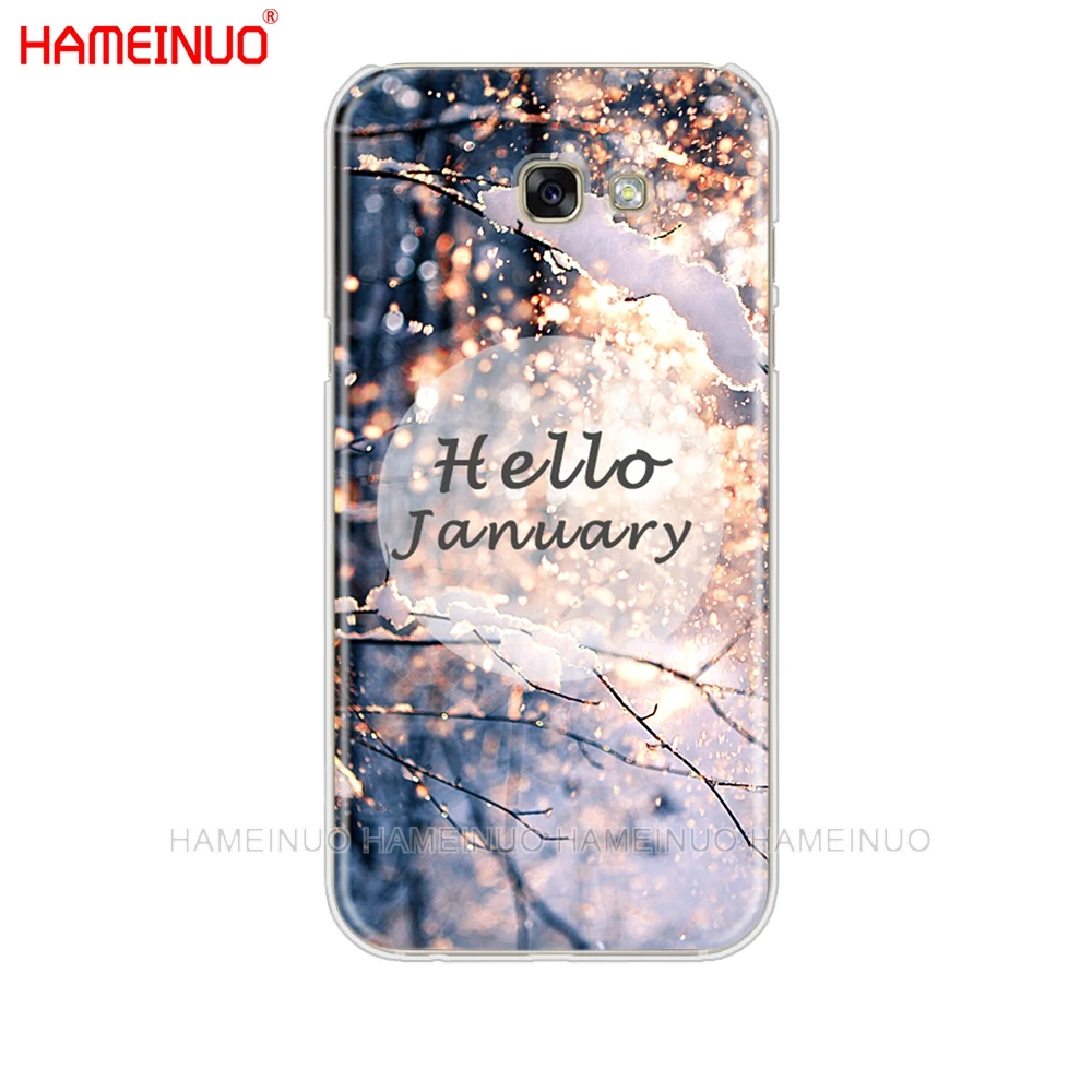 HAMEINUO пейзаж зима снег чехол для мобильного телефона для Samsung Galaxy A3 A310 A5 A510 A7 A8 A9