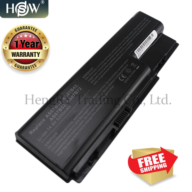 Аккумулятор для ноутбука HSW 8 ячеек Acer Aspire 5720 5730 5739 5910g 5920 5930G 5935 5942 6530 6920 6930 7220 AS07B31