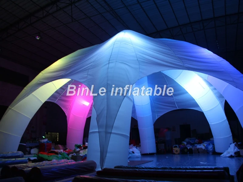 Большая Надувная купольная палатка со светодиодными лампами 6 ножек|tents for events|tent