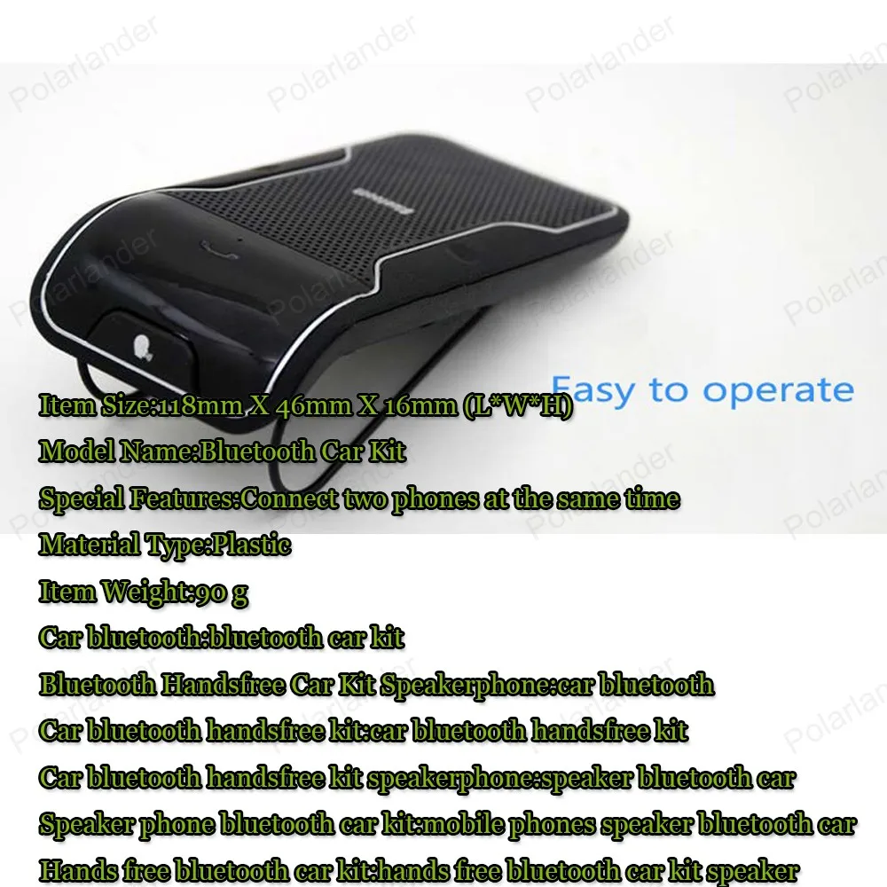 Солнцезащитный козырек система громкой связи мини автомобильный стиль Bluetooth