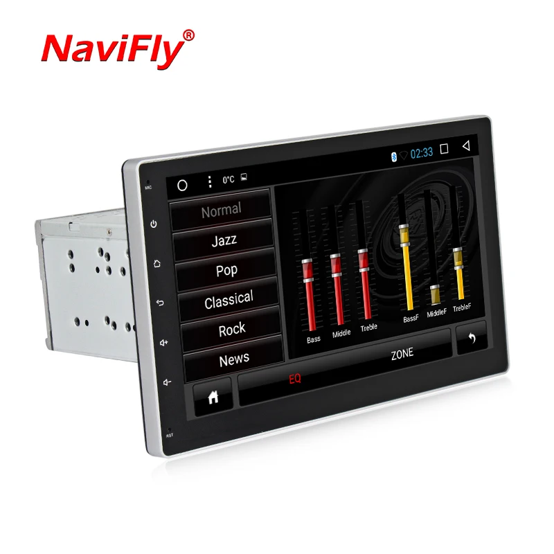 Navi-Fly Android8.1 HD 600*1024 экран четырехъядерный ПЗУ 16 Гб 2 DIN Универсальное автомобильное