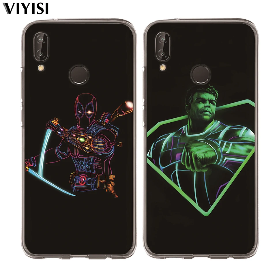 Модный чехол для телефона Huawei P30 Pro P20 Lite Mate 20 9 10 P10 Marvel Мстители Дэдпул Человек-паук