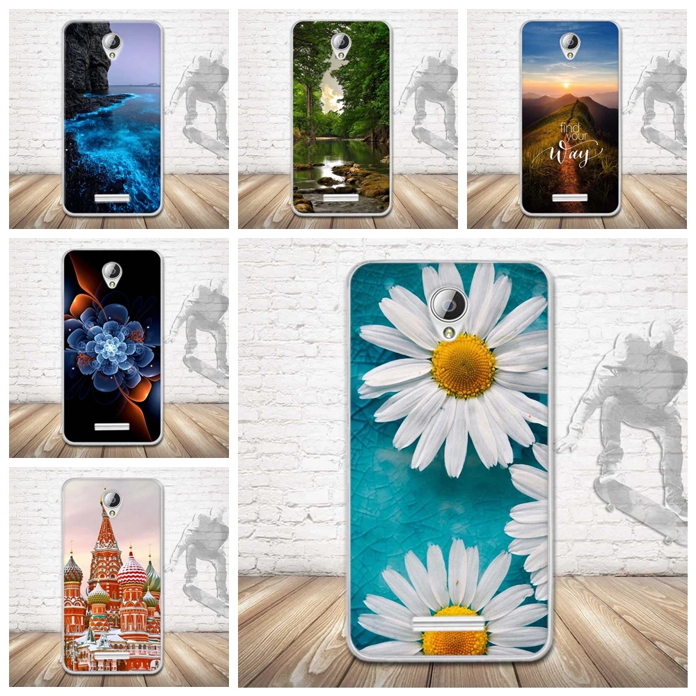 For Lenovo a5000 Case Luxury 3D Flower Bags Fundas A5000 Cover Silicone Soft TPU Shell A 5000 Phone Cases | Мобильные телефоны и