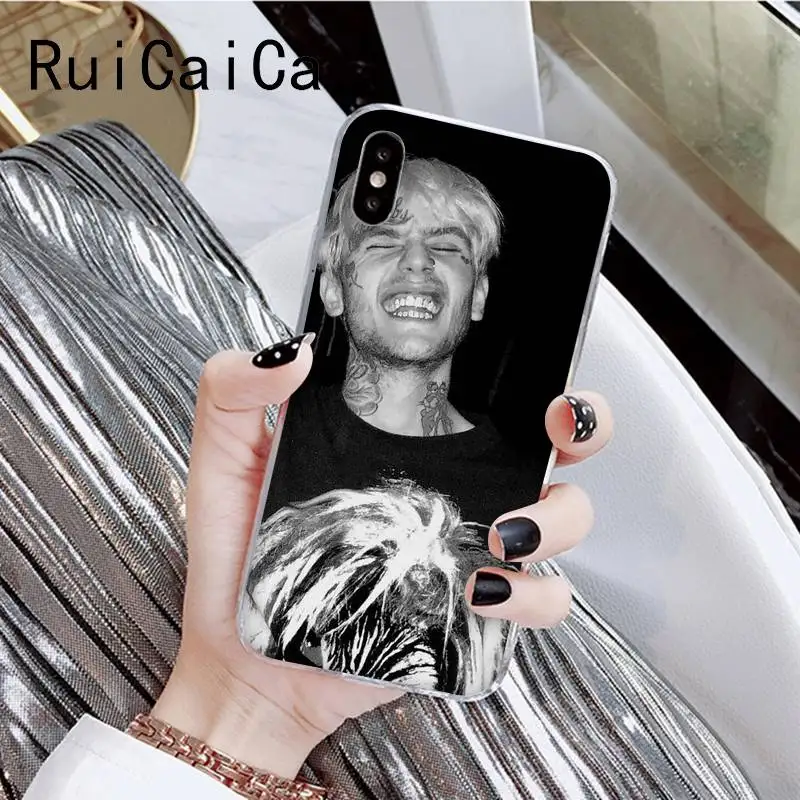 RuiCaiCa Lil Peep популярное эстетическое забавное искусство модный телефон для iPhone8 7 6 6S Plus X XSMAX 5 5S SE XR 10 11 11pro 11promax