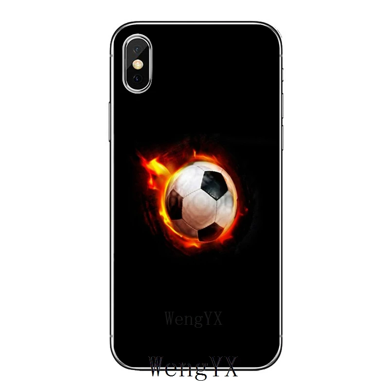 Для Nokia 2,1 3 3,1 5 5,1 6 7 plus, 8, 9, htc один A9 M10 M8 M9 E9 Desire U11 футбольного мяча на воде огонь спортивные мягкий чехол - Цвет: fire-sports-A-09