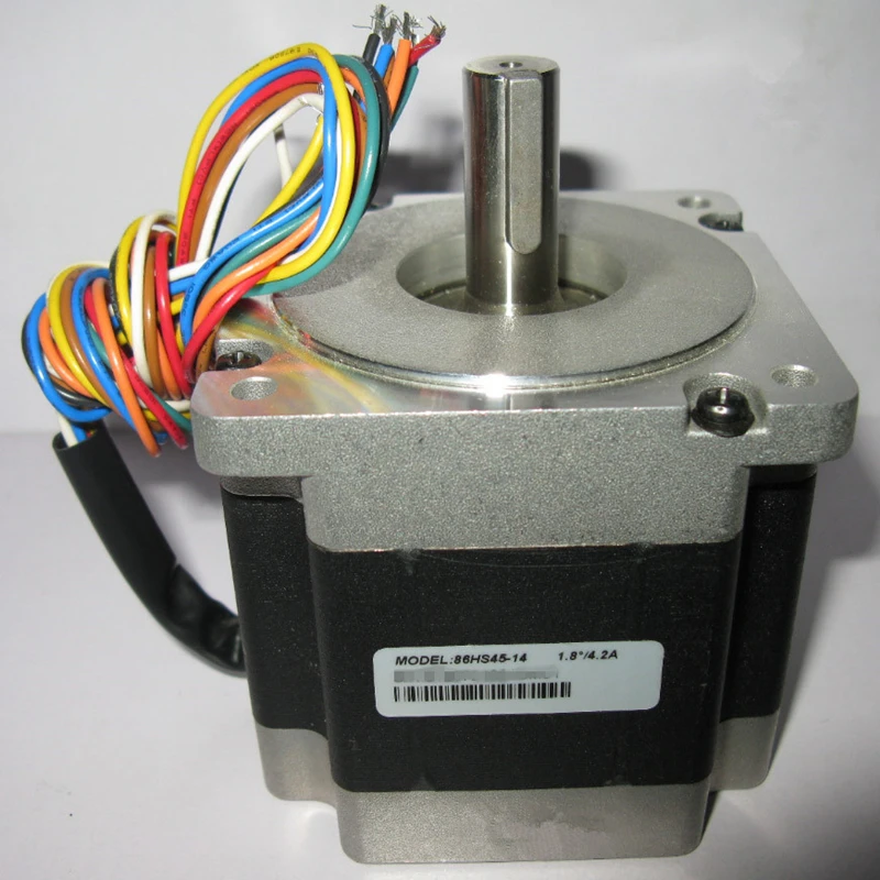CNC NEMA34 шаговый двигатель 4 5 нм 643oz in 2 фазы 4.2A D = 12 7 мм 86HS45 14 гибридный для