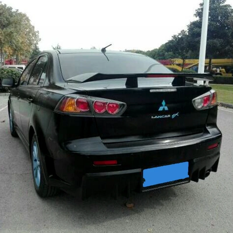 Universial седан спойлер для Mitsubishi Lancer EX Evo 2008- ABS Материал Неокрашенный праймер багажник заднее крыло