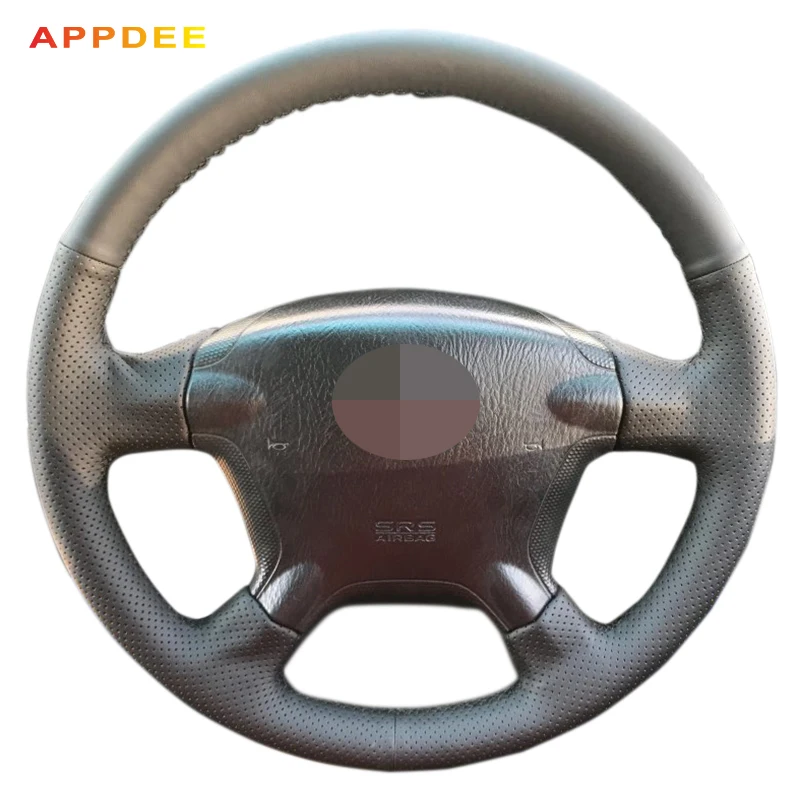Appdee черная искусственная кожа Чехол рулевого колеса автомобиля для Хонда сrv CR V