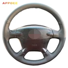 Appdee черная искусственная кожа Чехол рулевого колеса автомобиля для Хонда сrv CR-V 2003 2004 2005 2006