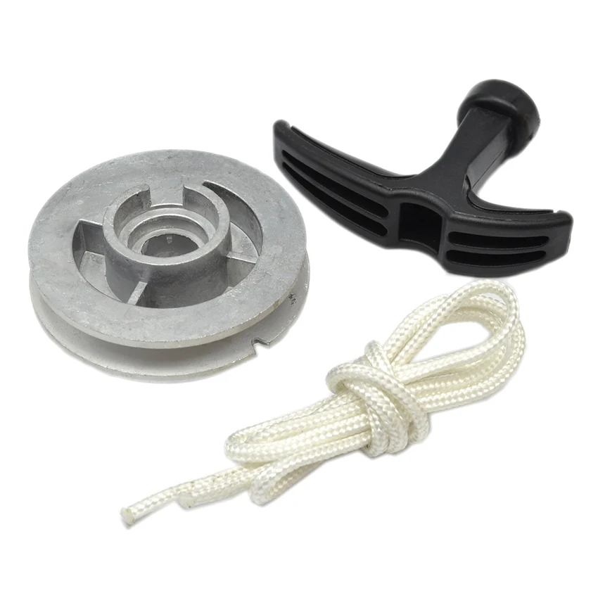 Алюминиевая Одиночная бензопила стартер ручка шкива веревка подходит для