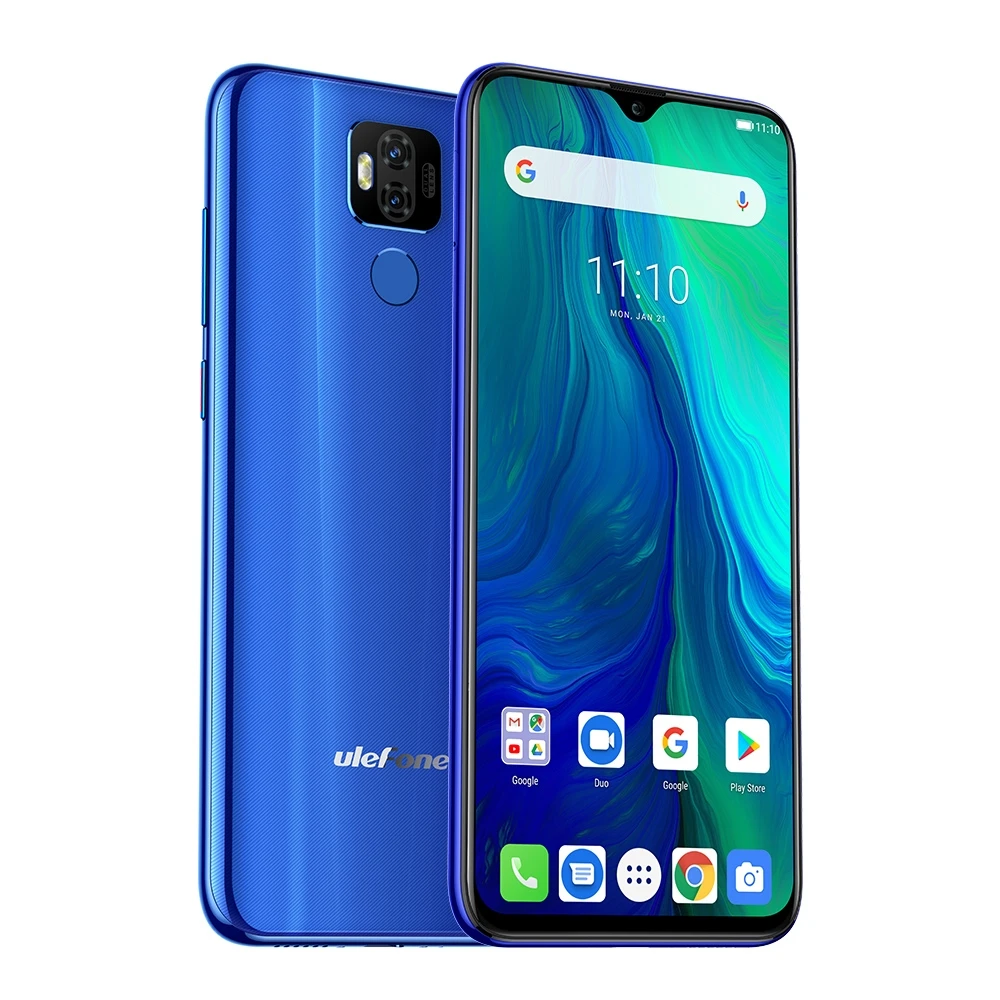 Мобильный телефон Ulefone power 6, Android 9,0, 6,3 дюймов, FHD Helio P35, четыре ядра, 4 Гб+ 64 ГБ, 16 МП, распознавание лица, gps, позиционирование, 4G, смартфон, 6350 мАч