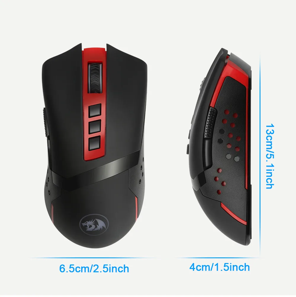 Мышь Redragon M692 9 Кнопка USB игровая беспроводная мышь 4800 dpi эргономичная мышь для лэптопа Беспроводная игровая Pc геймерская мышь Souris N