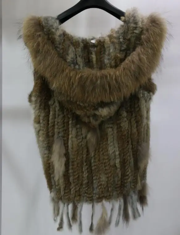 Новинка 2020 бесплатная доставка женский жилет с натуральным кроличьим мехом