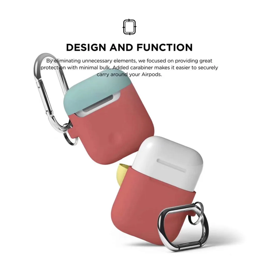 Двойной колпачок силиконовый чехол для Airpods наушники беспроводные Bluetooth наушники пылезащитный мягкий корпус для Airpods подарок