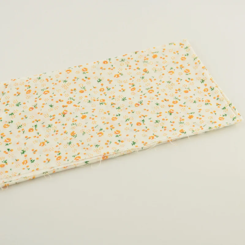 1 шт. оранжевый цветочный дизайн 50 см х хлопковая ткань до четверти домашний