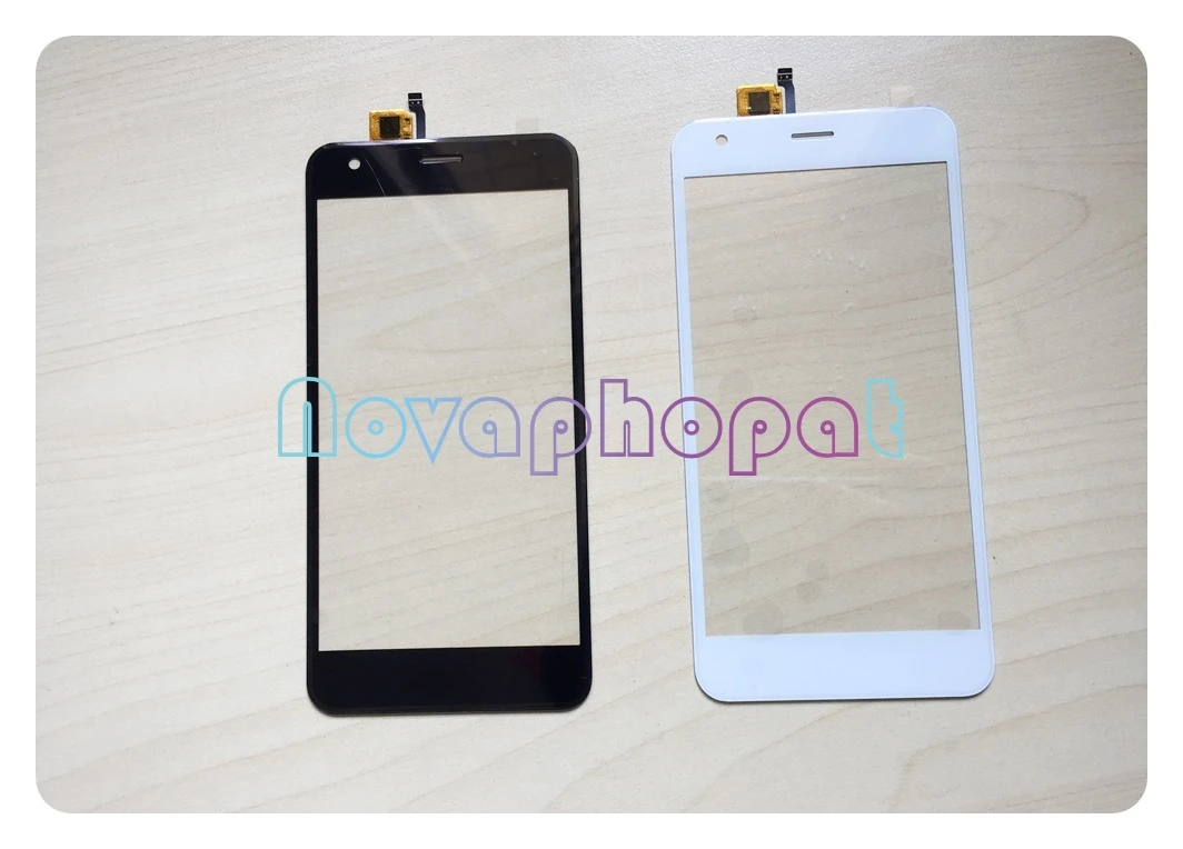 Novaphopat черный/белый сенсорный экран для Fly Power Plus 1 FS521 FS 521 дигитайзер сенсорная