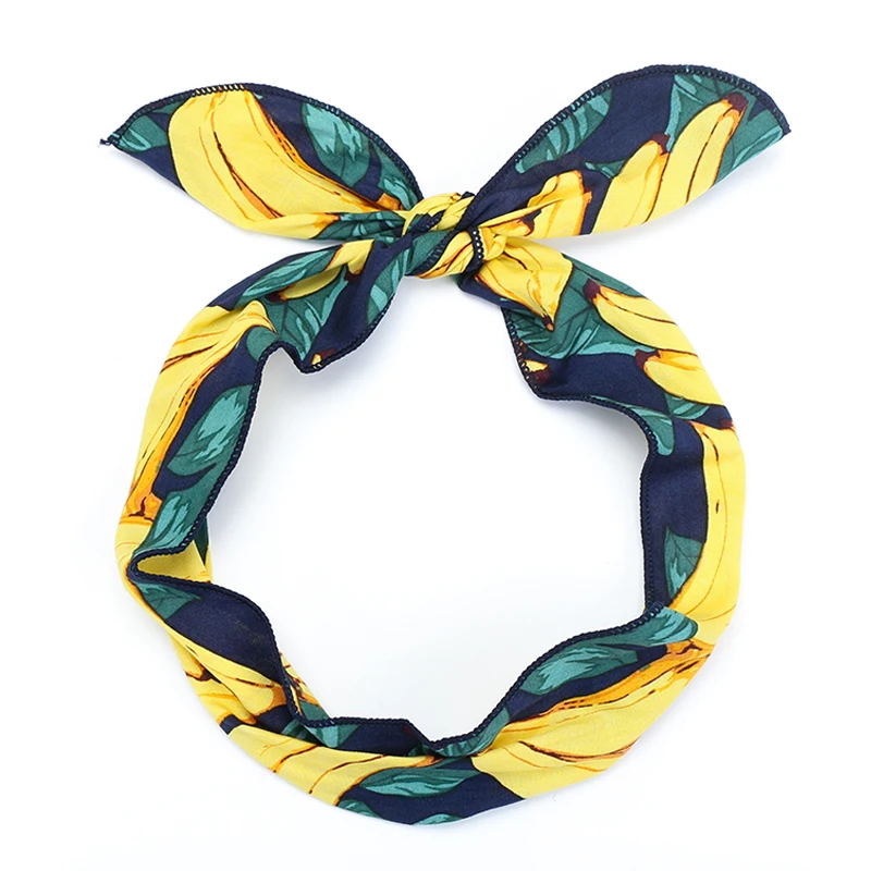 

LOEEL Fashion Women Head Band Lovely Girls Hair Accessories Fruit Banana Cross Hairbands Bow Knot Headbands Female Headbands HOT