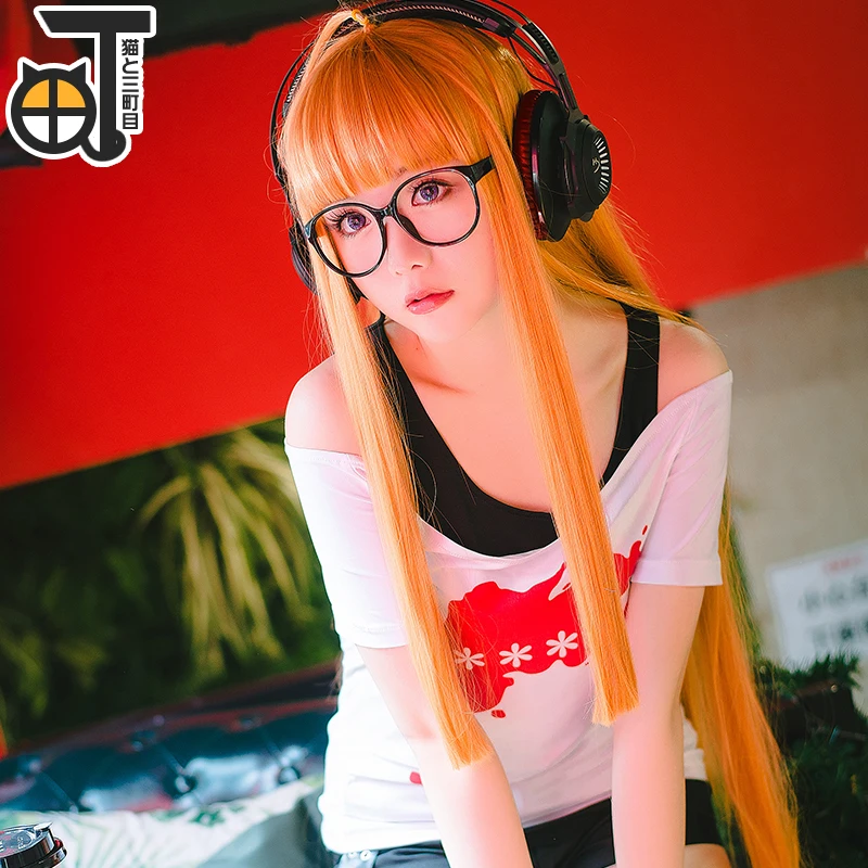 Persona 5 футаба Сакура кофта куртка Косплэй костюм Navi Для женщин полный