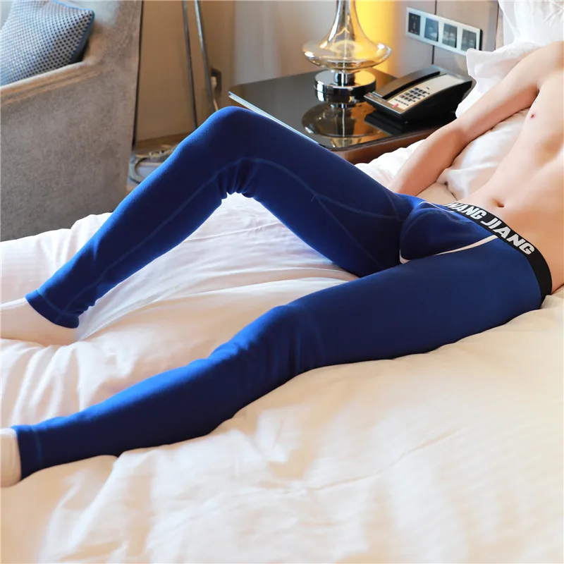 2018 New winter thermal underwear pajama pants Sexy warm sleep bottoms Winter men mens nightwear | Мужская одежда