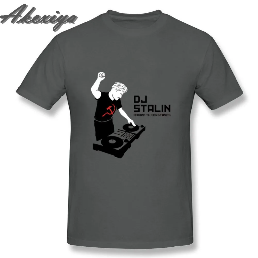 

Fashion DJ Stalin Print T-shirt men 100% Cotton 2019 Summer Style Cool T shirt Music casual fitness clothing tee shirt camisa