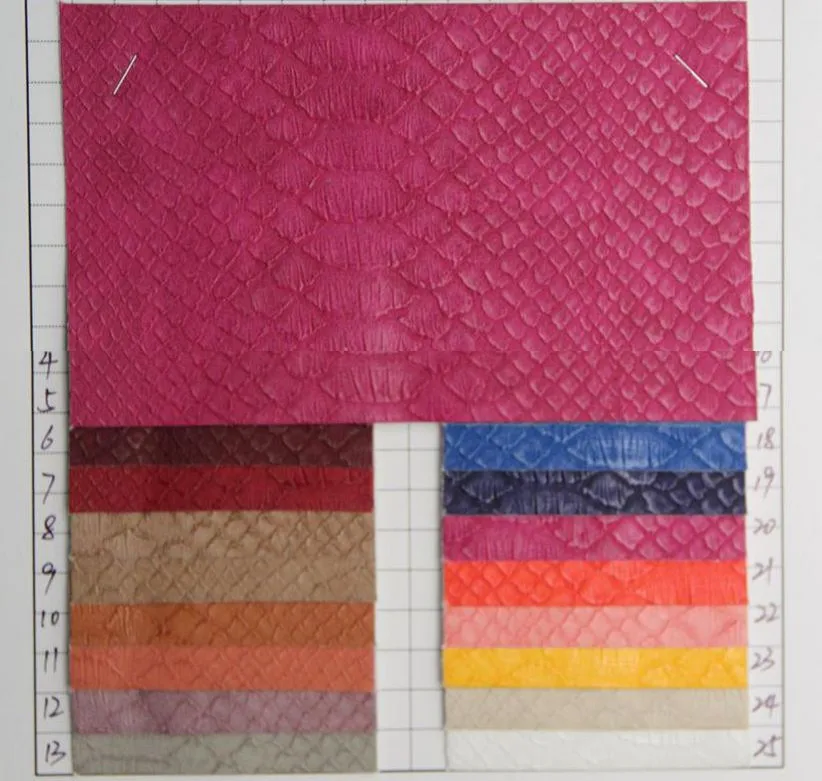 Производители оптовая продажа матовая кожа искусственная pu змеиная кожа|fabric