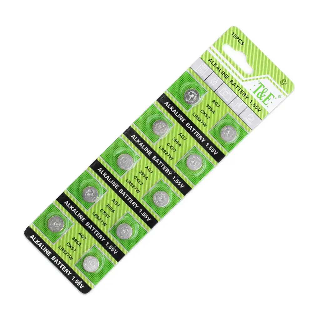 

YCDC 10pcs 1.5V 395 SR927SW 399 SR927W LR927 LR927W SP395 SR927 610 AG7 Watch Battery Button Coin Cell