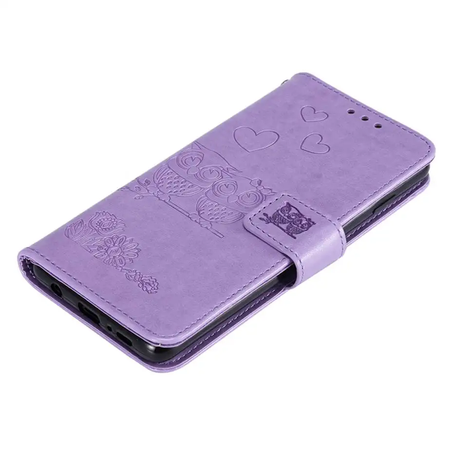 3D Сова из искусственной кожи с откидной крышкой чехол для samsung galaxy S10 S10E A3 A5 A7 A6 J4 J6 плюс A8 A9 J3 J5 J7 Бумажник кожаный Капа для чехол