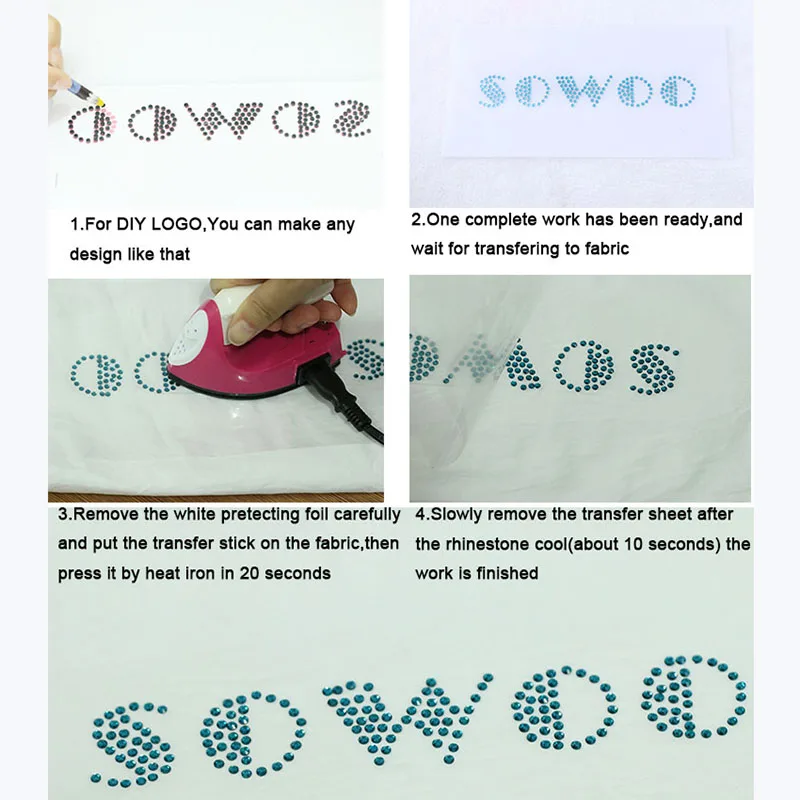 2 шт./лот вырез исправление мотив горного хрусталя железные с кристаллами на для