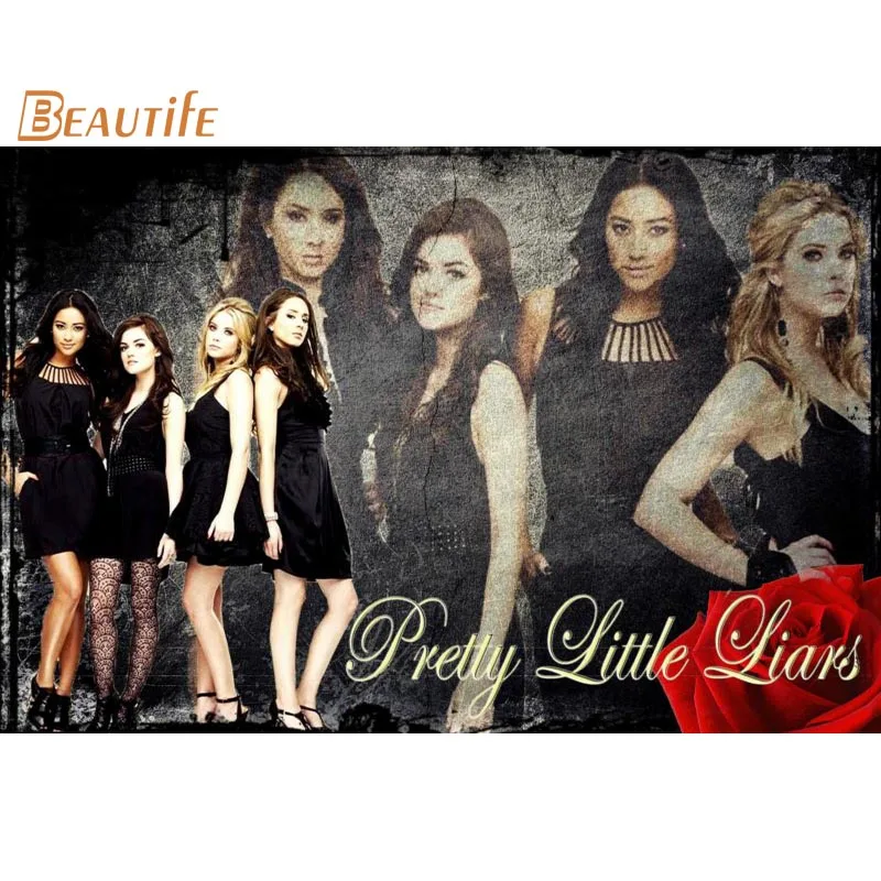 Новое поступление Little Liars и плакат ткань Шелковый украшения дома настенный