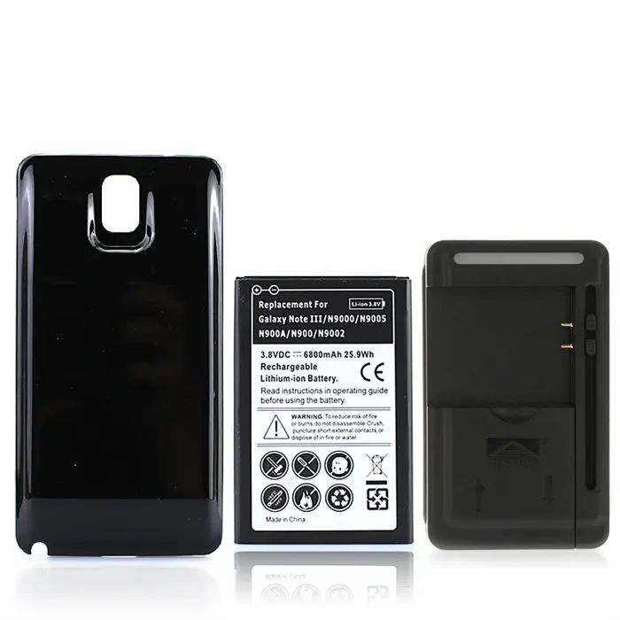 Аккумулятор высокой емкости для телефона Samsung Galaxy Note 3 N9000 N9005 N900A N9002 N900 6800 мАч