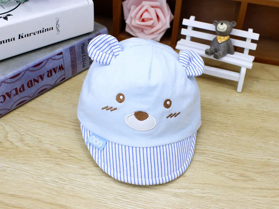 fashion and lovely Bear Baby Kids Caps New Girl Boy Cap Summer Hats For Infant Sun Hat With Ear wild stylish cute CH | Детская одежда и