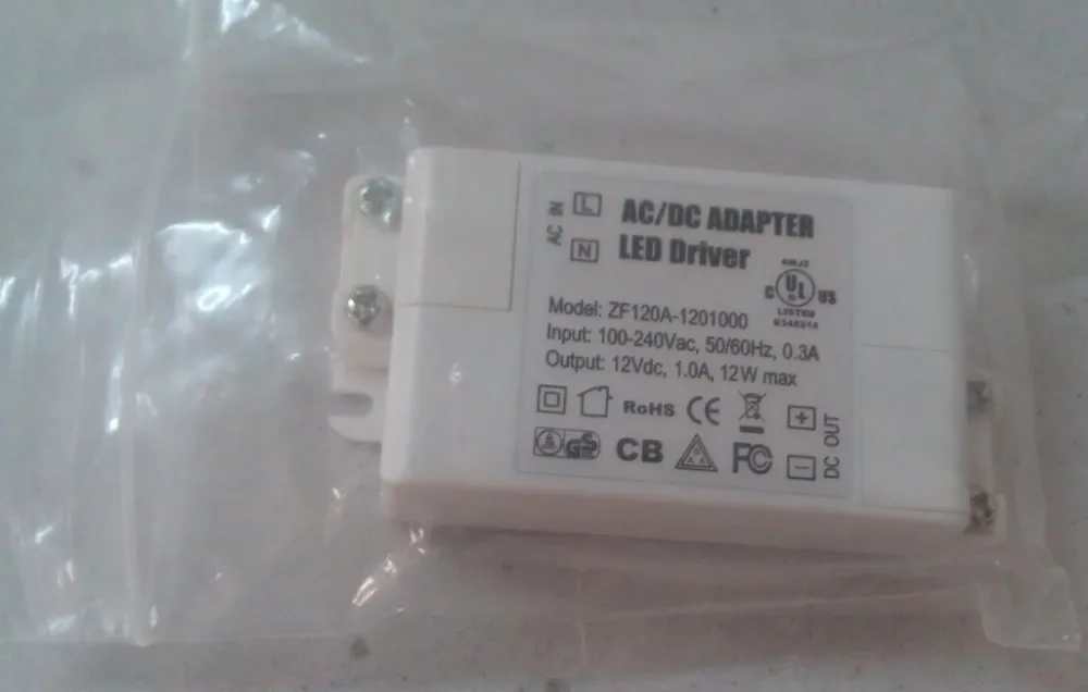 

100V-240V to 12V 1A 12W LED Driver AC DC Adapter Power Supply Lighting Transformer for LED Lamp Strip 110V 220V