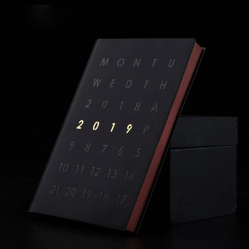 CAGIE 2019 два дня одна страница A5 календарный план офисный ноутбук простая