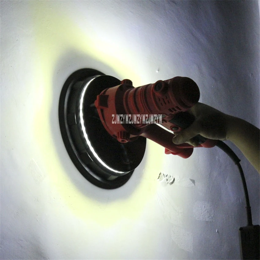 

New 180C Self-priming Clean Wall Sandpaper Machine Wall Grinder Putty Sand Grinding Machine With 360 Degree LED Light 220v 850W