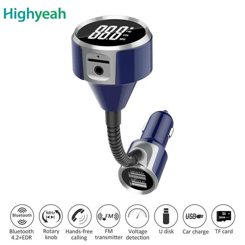 Fm передатчик Bluetooth автомобильный комплект Handsfree MP3 плеер 1 4 дюйма ЖК дисплей аудио