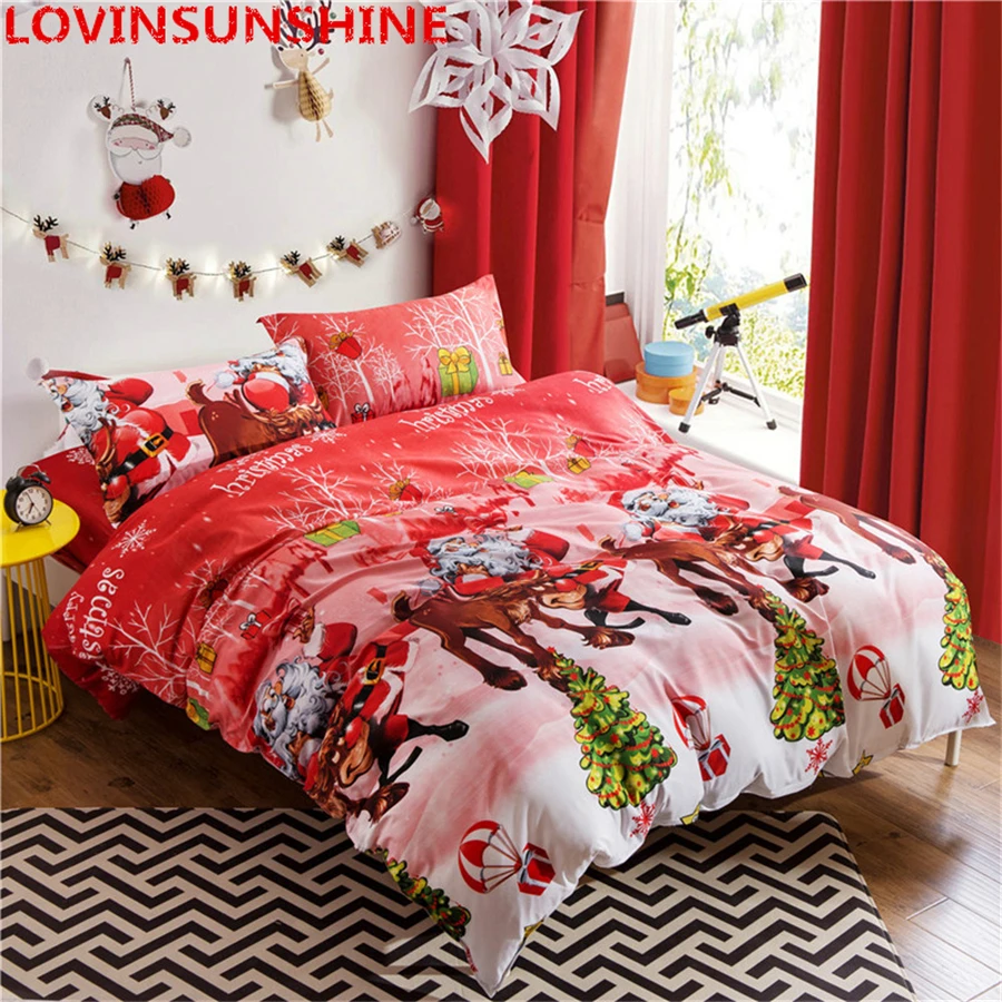 LOVINSUNSHINE набор постельных принадлежностей для мультфильмов рождественские