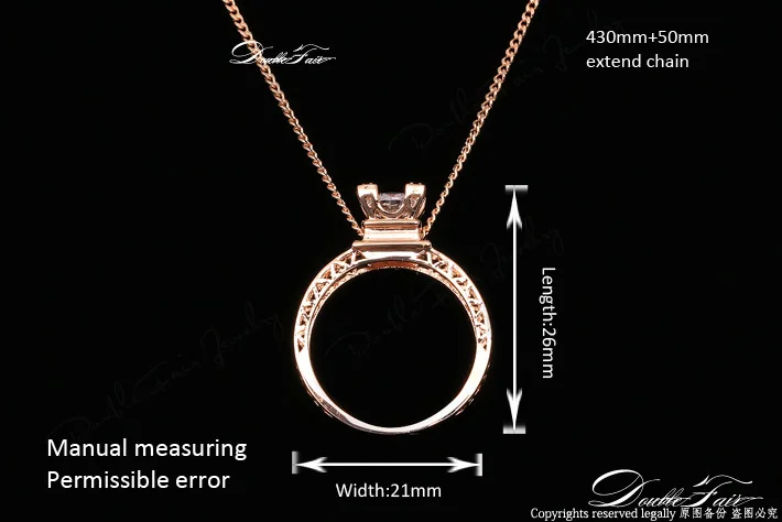 новый элегантный 2014 aaa+cz партия алмазов подвески ожерелья образный 18k